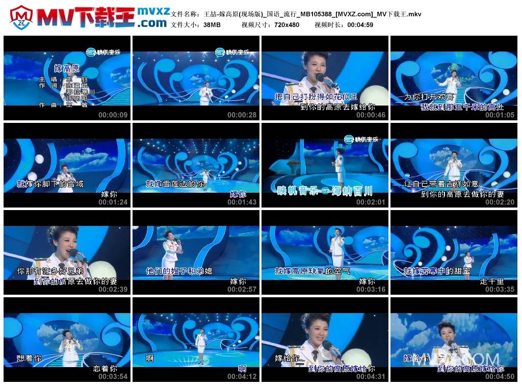 王喆-嫁高原(现场版)_国语_流行_MB105388